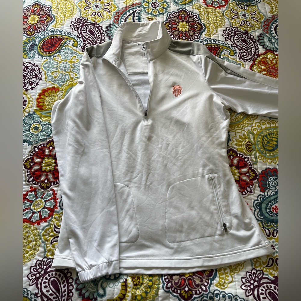 Antigua MLB giants white jackets size S [D-28]